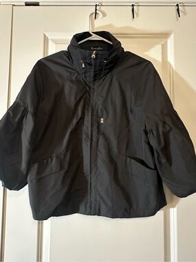 Saks Fifth Avenue Black Men's Rain Jacket